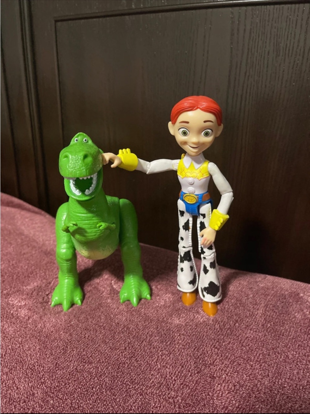 Mattel Toy Story Jessie & Rex Figures - Green, White, Red, Yellow, Black